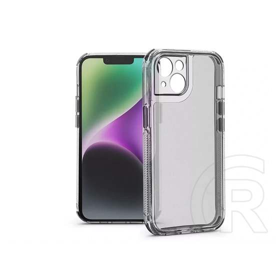 Haffner Matrix Clear kameravédős szilikon tok (Apple iPhone 14, átlátszó)