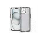 Haffner Matrix Clear kameravédős szilikon tok (Apple iPhone 15, átlátszó)