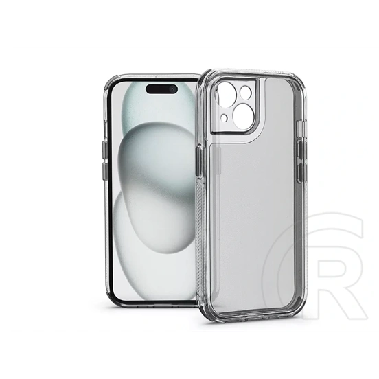 Haffner Matrix Clear kameravédős szilikon tok (Apple iPhone 15, átlátszó)