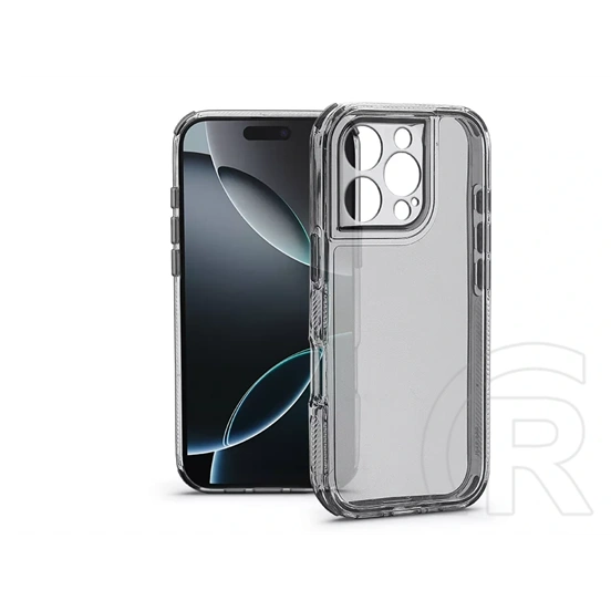 Haffner Matrix Clear kameravédős szilikon tok (Apple iPhone 16 Pro Max, átlátszó)