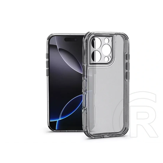 Haffner Matrix Clear kameravédős szilikon tok (Apple iPhone 16 Pro, átlátszó)