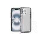 Haffner Matrix Clear kameravédős szilikon tok (Apple iPhone 16, átlátszó)