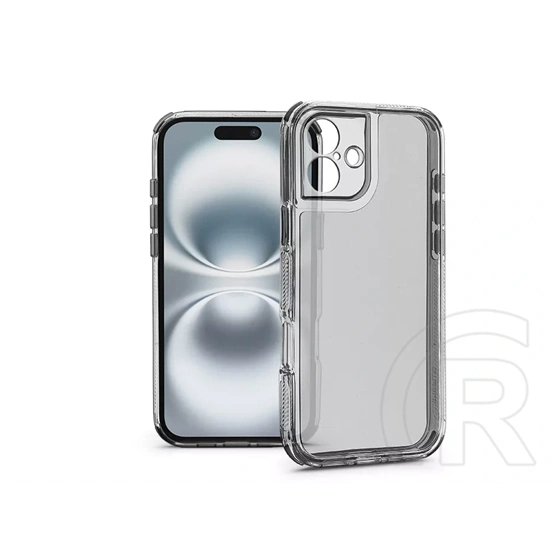 Haffner Matrix Clear kameravédős szilikon tok (Apple iPhone 16, átlátszó)