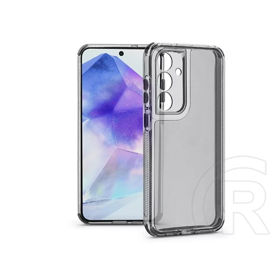 Haffner Matrix Clear kameravédős szilikon tok (Samsung SM-A556 Galaxy A55 5G, átlátszó)