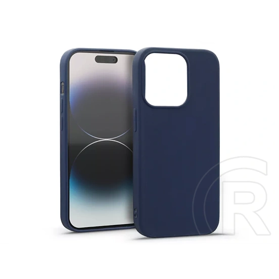 Haffner Matt szilikon tok (Apple iPhone 14 Pro, kék)