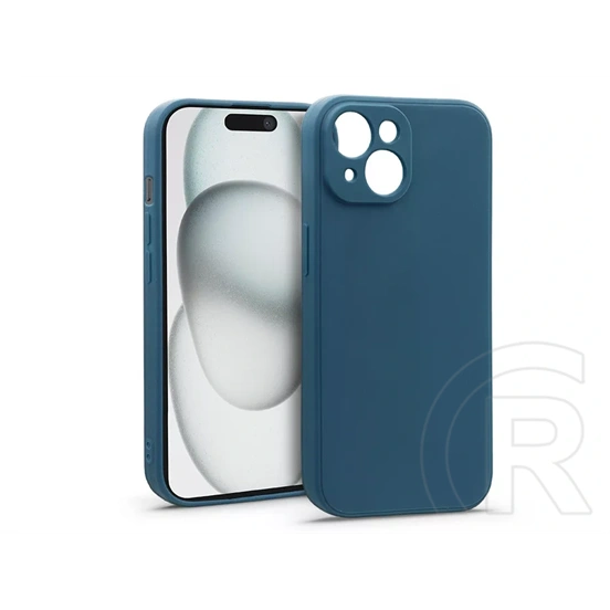 Haffner Matt szilikon tok (Apple iPhone 15, kék)