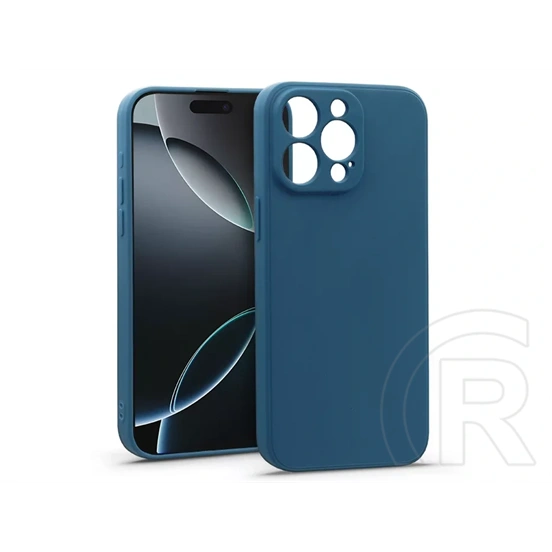 Haffner Matt szilikon tok (Apple iPhone 16 Pro Max, kék)