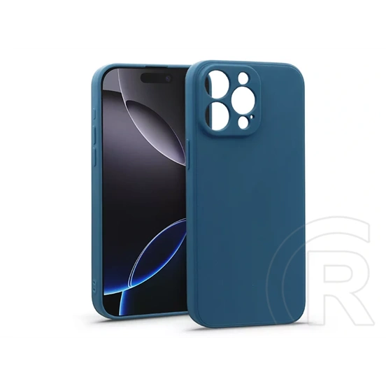 Haffner Matt szilikon tok (Apple iPhone 16 Pro, kék)