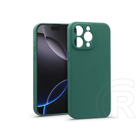 Haffner Matt szilikon tok (Apple iPhone 16 Pro, zöld)