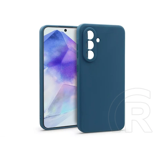 Haffner Matt szilikon tok (Samsung Galaxy A55 5G, kék)