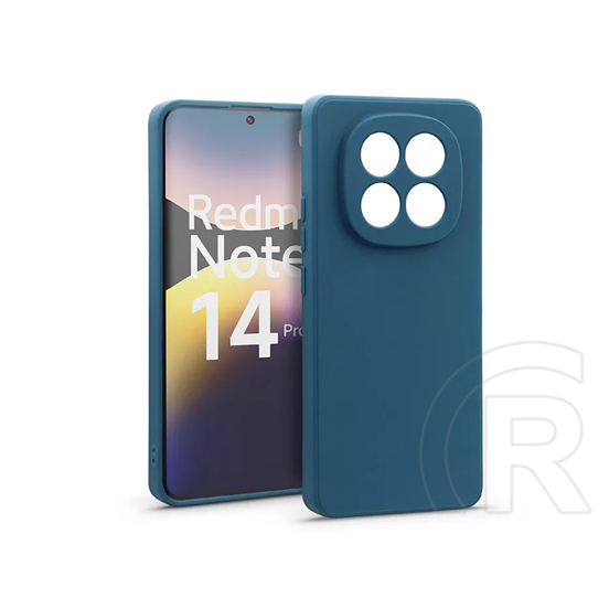 Haffner Matt szilikon tok (Xiaomi Redmi Note 14 Pro 5G, kék)