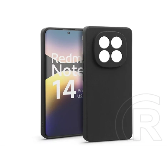 Haffner Matt szilikon tok (Xiaomi Redmi Note 14 Pro Plus 5G, fekete)