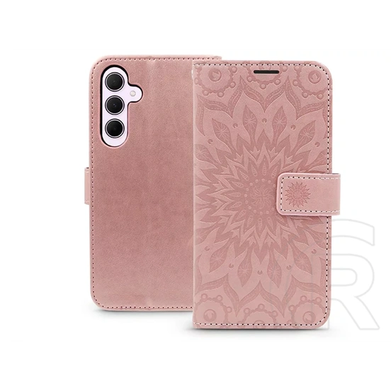 Haffner Mezzo Book Flip oldalra nyíló tok (Samsung SM-A356 Galaxy A35 5G, - mandala rosegold