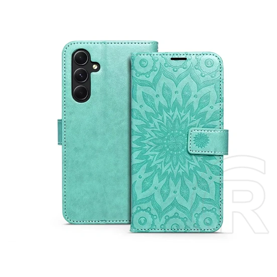 Haffner Mezzo Book Flip oldalra nyíló tok (Samsung SM-A546 Galaxy A54 5G, - mandala zöld