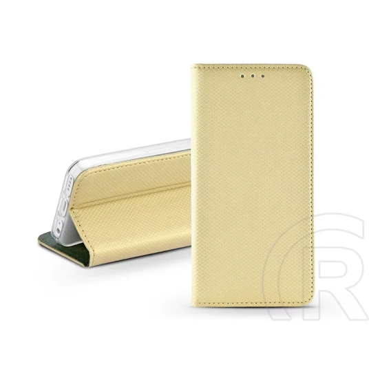 Haffner S-Book Flip oldalra nyíló tok (Apple iPhone 12/12 Pro, arany)