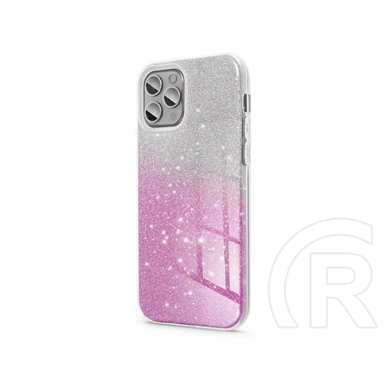 Haffner Shining szilikon tok (Samsung SM-A356 Galaxy A35 5G, ezüst)/pink