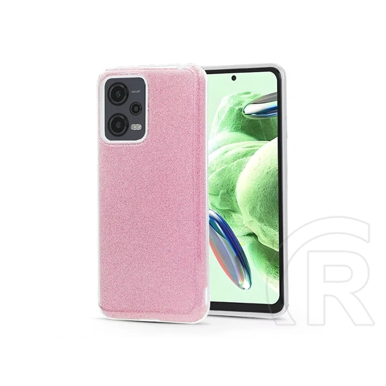 Haffner Shining szilikon tok (Xiaomi Redmi Note 12 5G/Poco X5 5G, pink)