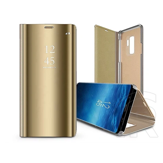 Haffner Smart Clear View Flip oldalra nyíló tok (Samsung SM-S911 Galaxy S23, arany)