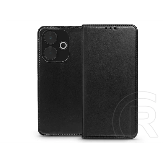 Haffner Smart Magnetic Book Flip oldalra nyíló tok (Xiaomi Redmi 13 4G/5G, fekete)