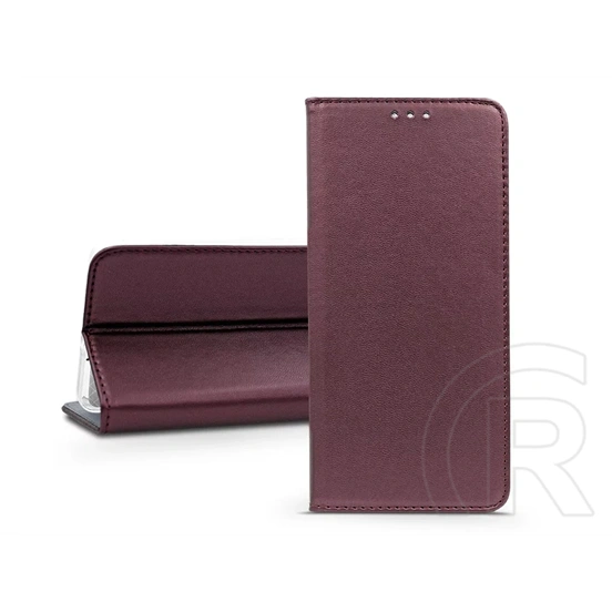 Haffner Smart Magneto Book Flip oldalra nyíló tok (Samsung SM-A356 Galaxy A35 5G, bordó)