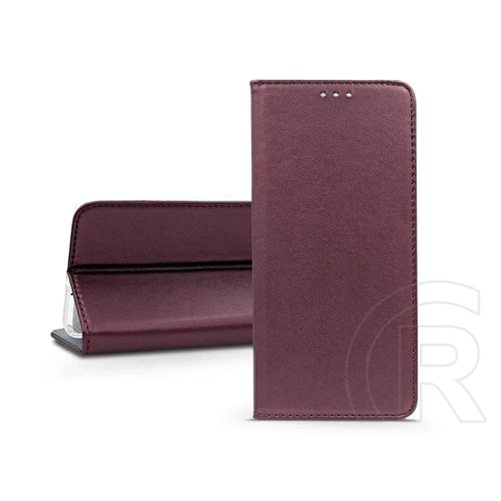 Haffner Smart Magneto Book Flip oldalra nyíló tok (Samsung SM-S936 Galaxy S25+, bordó)