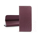 Haffner Smart Magneto Book Flip oldalra nyíló tok (Samsung SM-S938 Galaxy S25Ultra, bordó)