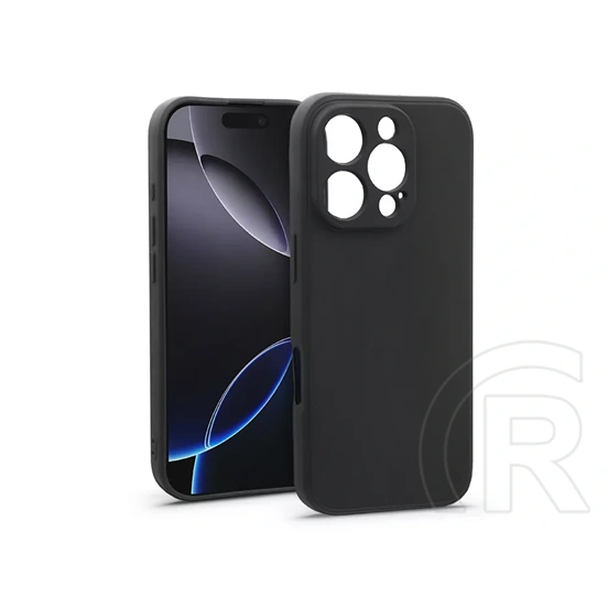 Haffner Soft szilikon tok (Apple iPhone 16 Pro, fekete)