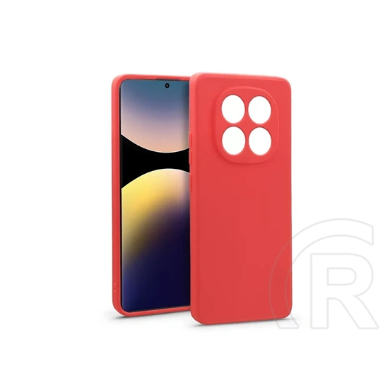 Haffner Soft szilikon tok (Xiaomi Redmi Note 14 Pro 4G, piros)