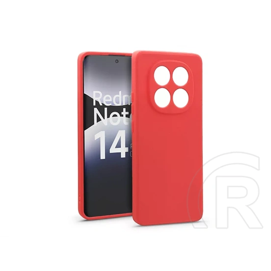 Haffner Soft szilikon tok (Xiaomi Redmi Note 14 Pro 5G, piros)