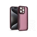 Haffner Variete tok kameravédő lencsevédő üveggel (Apple iPhone 15 Pro, bíbor)