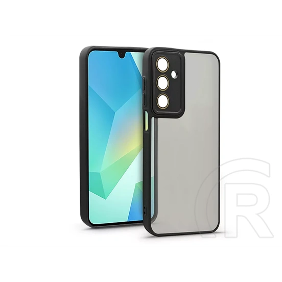 Haffner Variete tok kameravédő lencsevédő üveggel (Samsung SM-A165 Galaxy A16 4G/A16 5G, fekete)