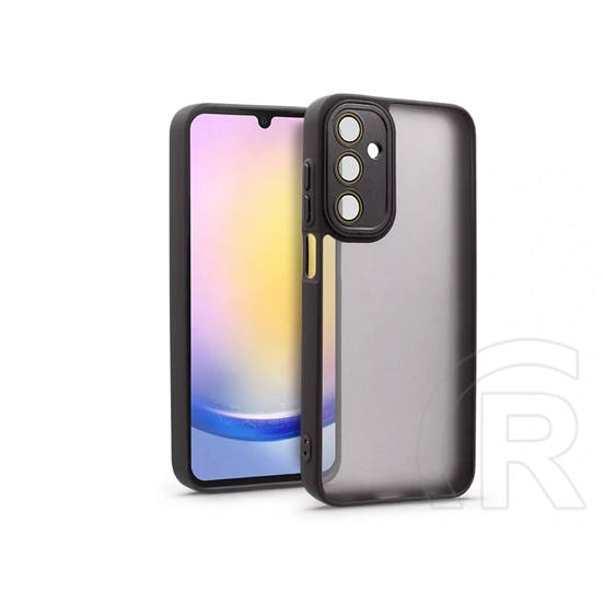 Haffner Variete tok kameravédő lencsevédő üveggel (Samsung SM-A256 Galaxy A25 5G, fekete)