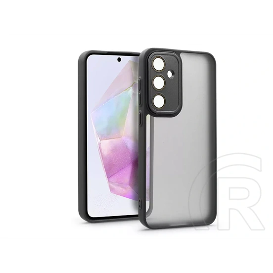 Haffner Variete tok kameravédő lencsevédő üveggel (Samsung SM-A356 Galaxy A35 5G, fekete)