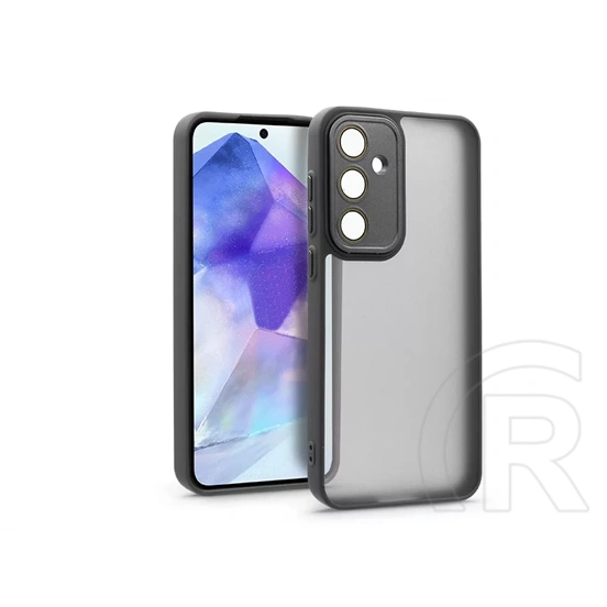 Haffner Variete tok kameravédő lencsevédő üveggel (Samsung SM-A556 Galaxy A55 5G, fekete)