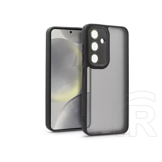 Haffner Variete tok kameravédő lencsevédő üveggel (Samsung SM-S921 Galaxy S24, fekete)