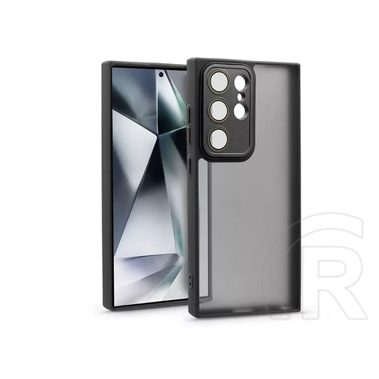 Haffner Variete tok kameravédő lencsevédő üveggel (Samsung SM-S928 Galaxy S24 Ultra, fekete)