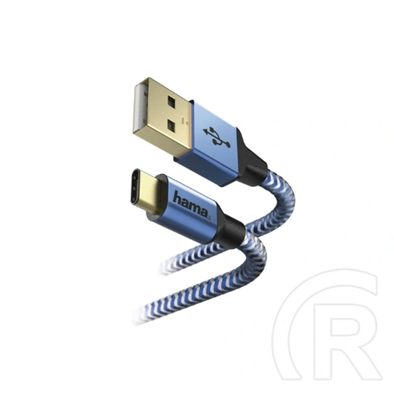 Hama USB-A - USB-C kábel (1,5 m, kék)