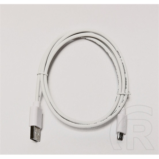 Hama USB 2.0 kábel (A dugó / micro-B dugó, 1 m, fehér)