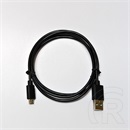Hama USB 2.0 kábel (A dugó / micro-B dugó, 1 m, fekete)