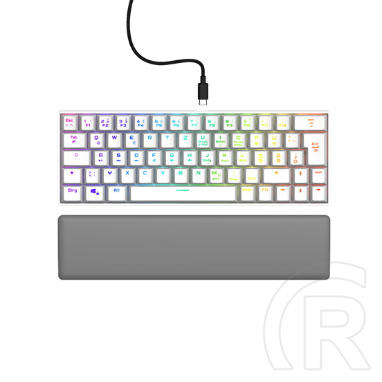 Hama uRage Exodus 760TKL mechanikus billentyűzet (HU, USB, Red Switch, fehér)