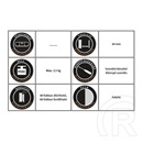 Harmantrade FH01 fali tartó pár (fekete)