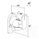 Harmantrade FH01 fali tartó pár (fekete)