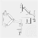 Harmantrade asztali karos monitor konzol LRA15
