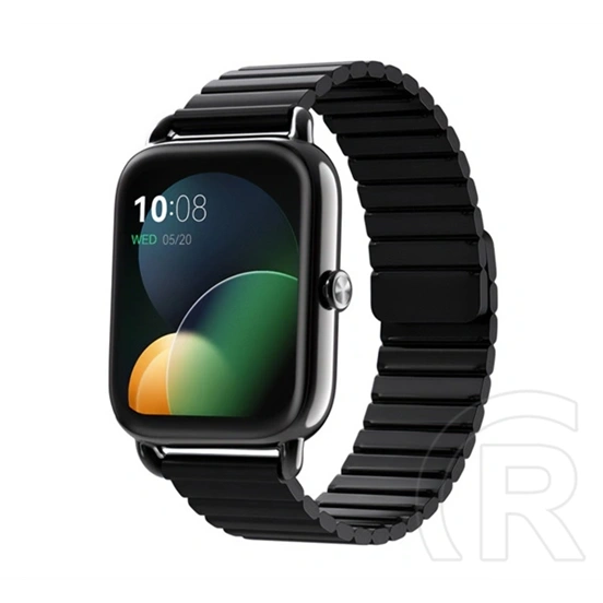 Haylou RS4 Plus okosóra (45mm, fém szíj, fém ház, aktivitásmérő, alvásmonitor, hőmérő, 105 sport mód, IP68 vízálló) feke