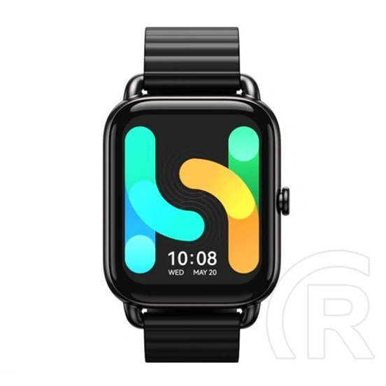 Haylou RS4 Plus okosóra (45mm, fém szíj, fém ház, aktivitásmérő, alvásmonitor, hőmérő, 105 sport mód, IP68 vízálló) feke