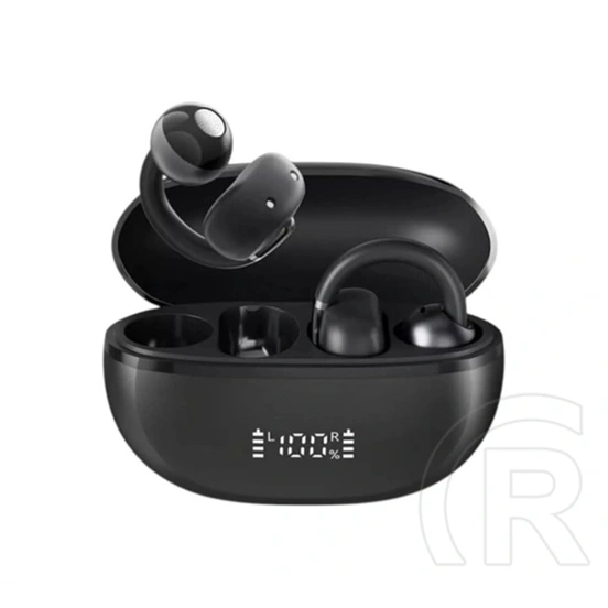 Haylou ow03 bluetooth fülhallgató sztereo (v5.3, tws, fülre csíptethető, mikrofon, ipx5 + töltőtok) fekete