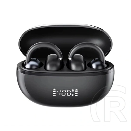 Haylou ow03 bluetooth fülhallgató sztereo (v5.3, tws, fülre csíptethető, mikrofon, ipx5 + töltőtok) fekete