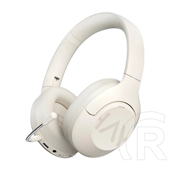 Haylou s30 pro bluetooth fejhallgató sztereo (v5.4, mikrofon, aktív zajszűrő, összehajtható + type-c tápkábel) fehér