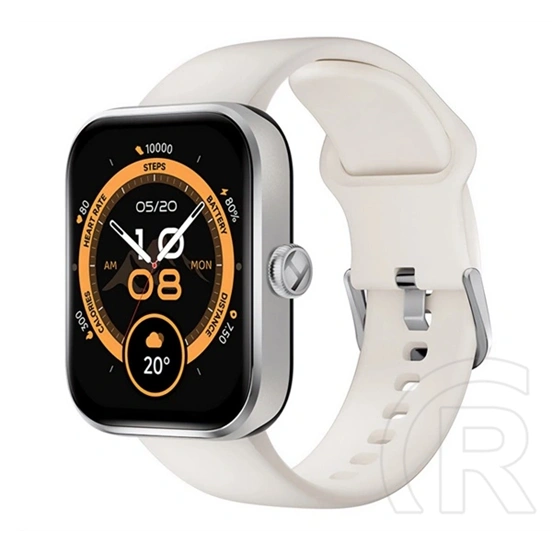 Haylou watch 4 okosóra (v5.3, szilikon szíj, aktivitásmérő, hívás, beépített gps, ip68 vízálló, 120+ sport mód) ezüst