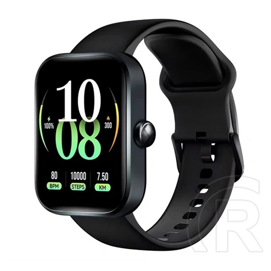 Haylou watch 4 okosóra (v5.3, szilikon szíj, aktivitásmérő, hívás, beépített gps, ip68 vízálló, 120+ sport mód) fekete